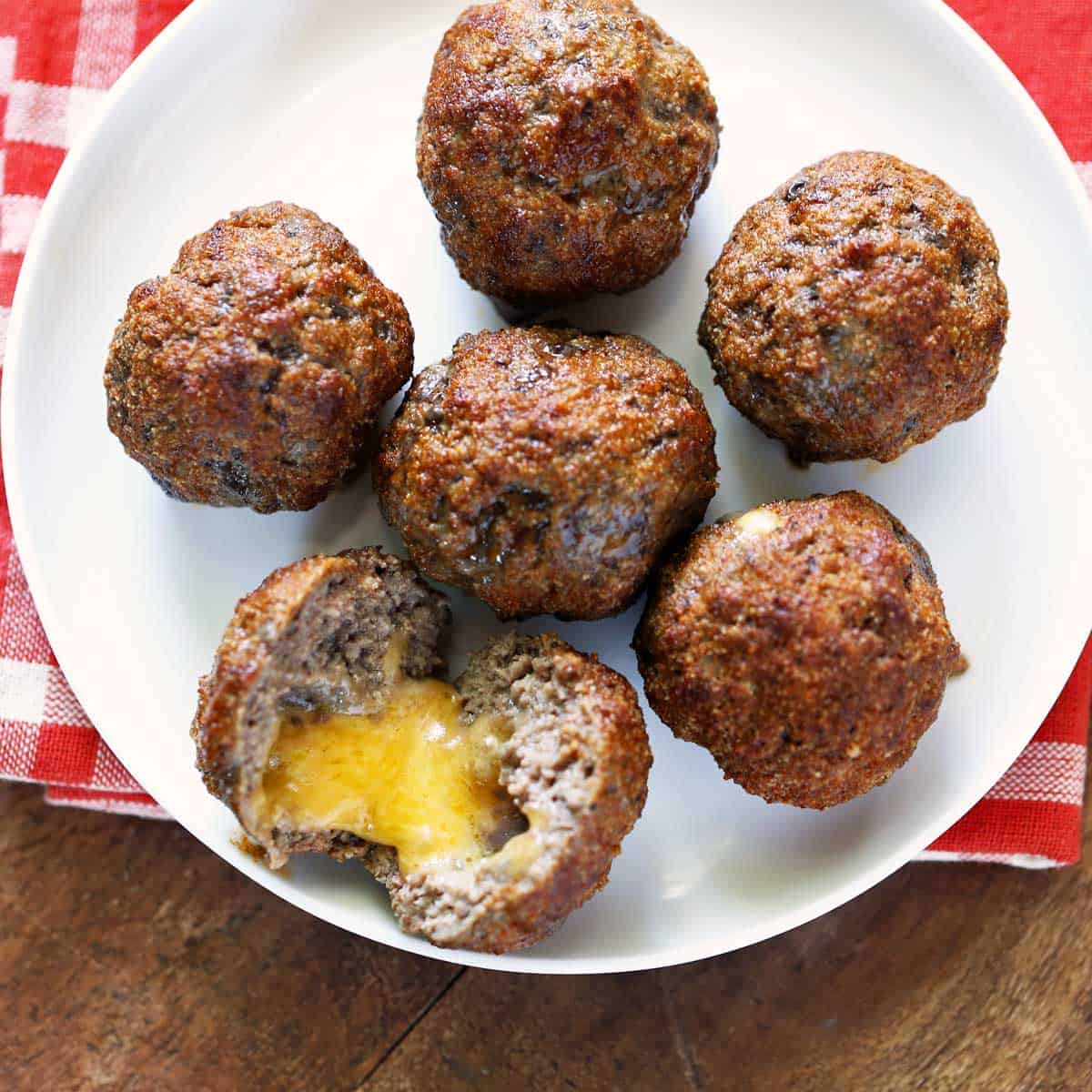 Cheese-Stuffed Meatballs
