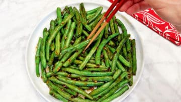 The beans are served.