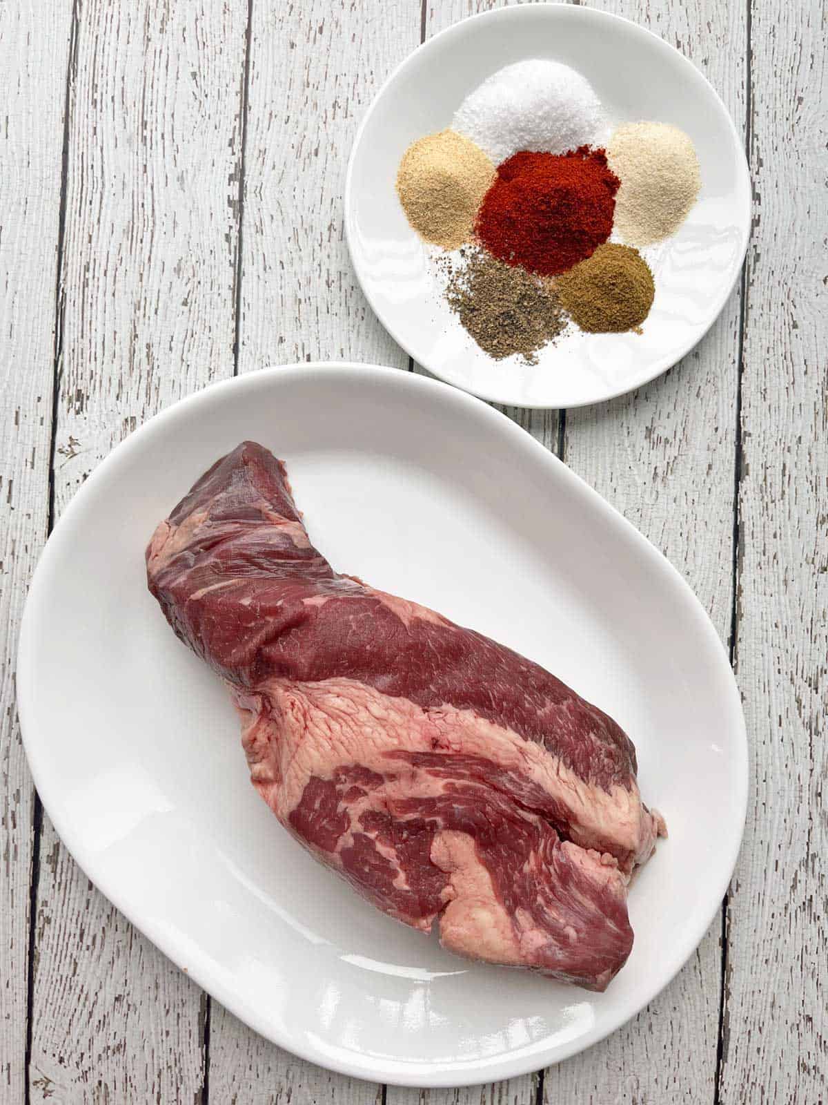 The ingredients needed to make oven brisket.