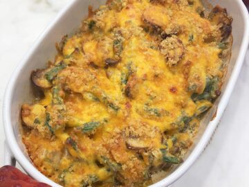 The casserole is ready.