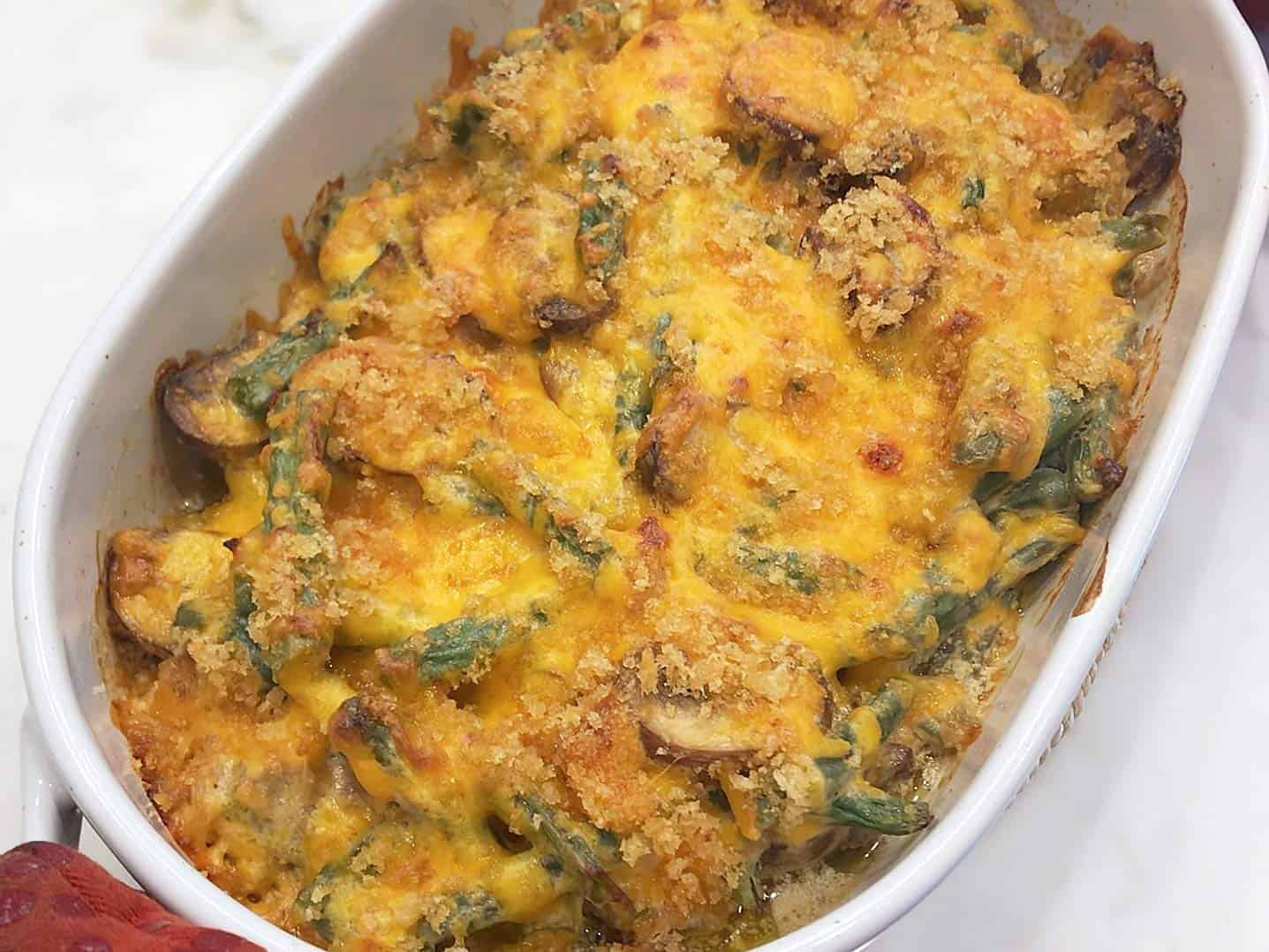 The casserole is ready.