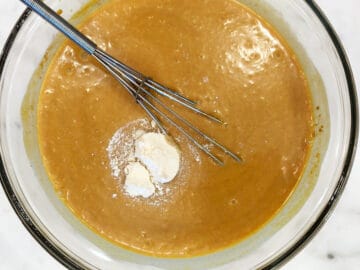 Adding the coconut flour.