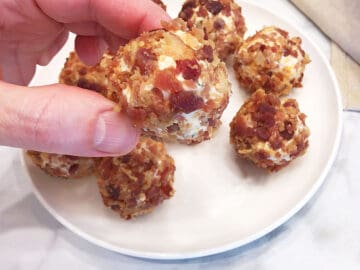 Cheese balls are served.