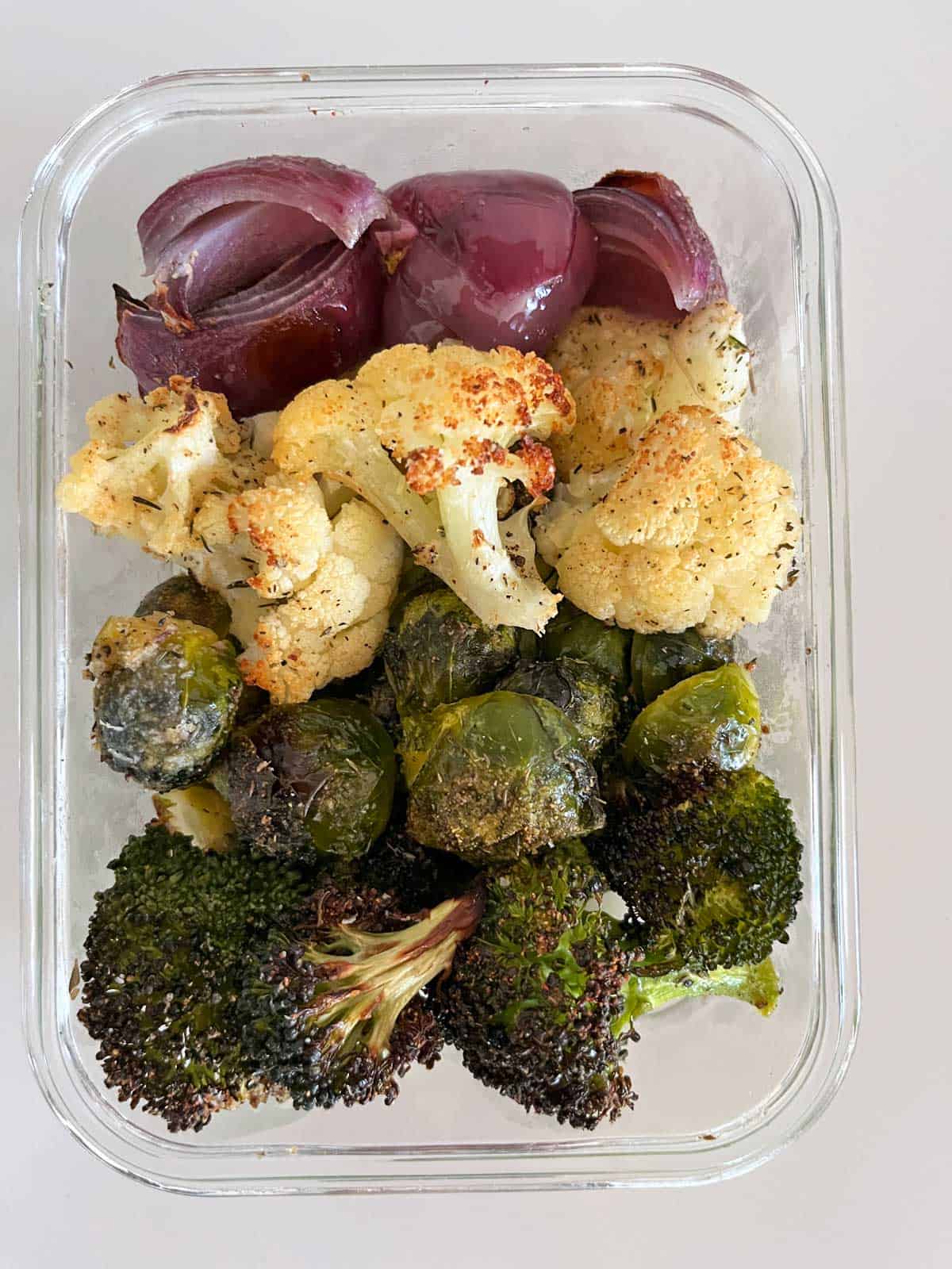 Roasted vegetables leftovers.