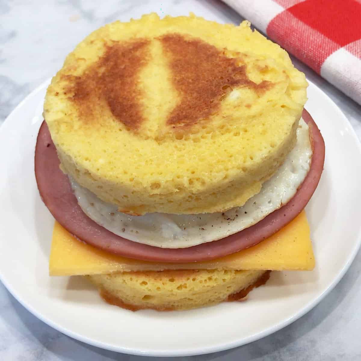 The sandwich is assembled.