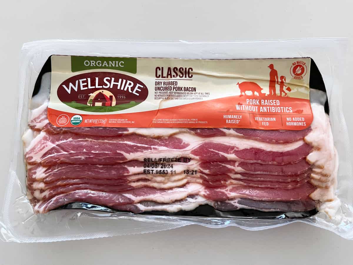 A package of bacon.