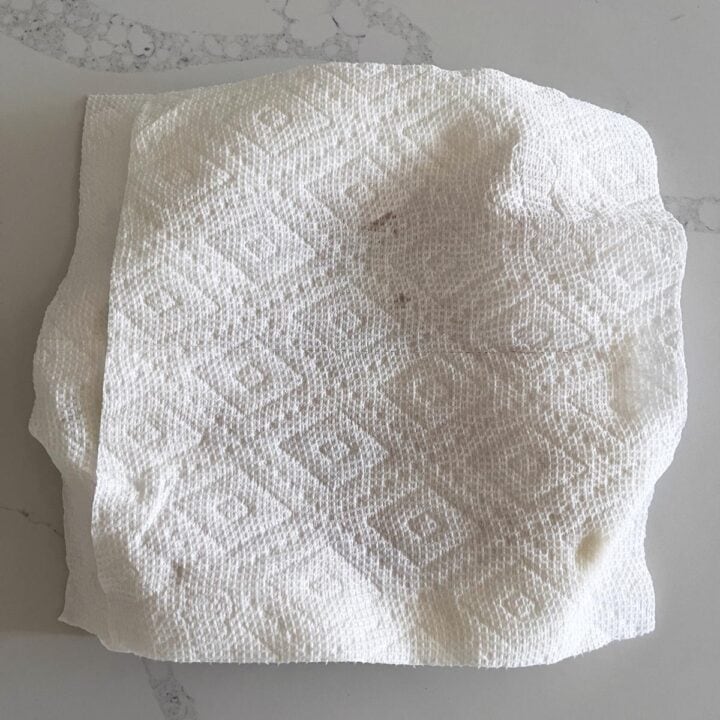 The plate was removed from the microwave.