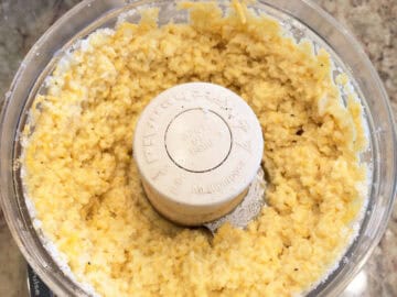 Almond flour and cheddar were added.