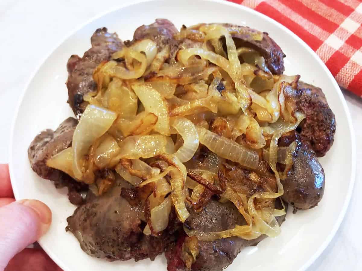 The liver is served.