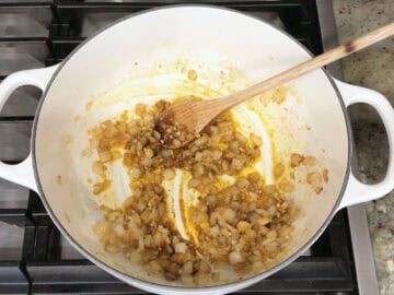 Spices were added to the pot.