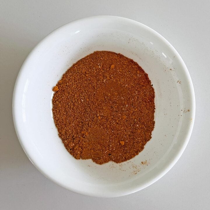 Seasoning mix in a bowl.