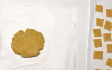 Repeating the process with the dough scraps.