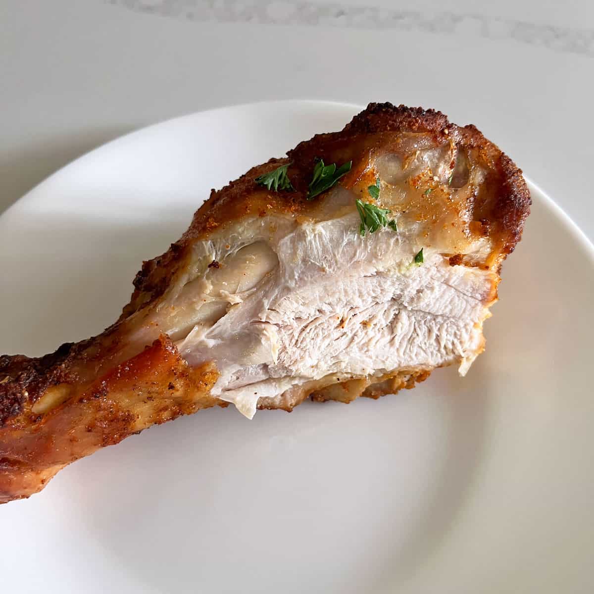 A sheet pan turkey wing is drier.