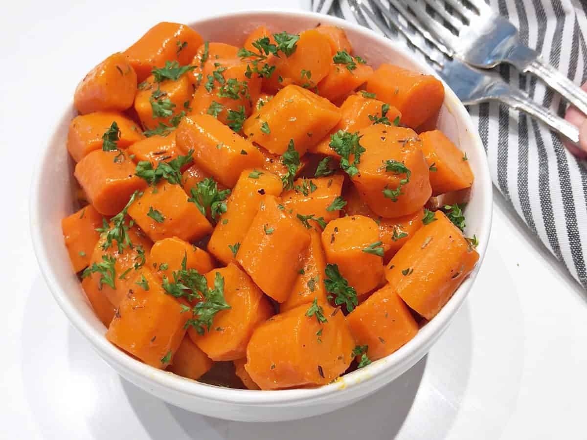 The carrots are served.