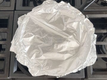 Cover and rest the steak.