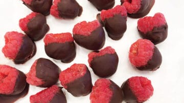 The raspberries are ready.