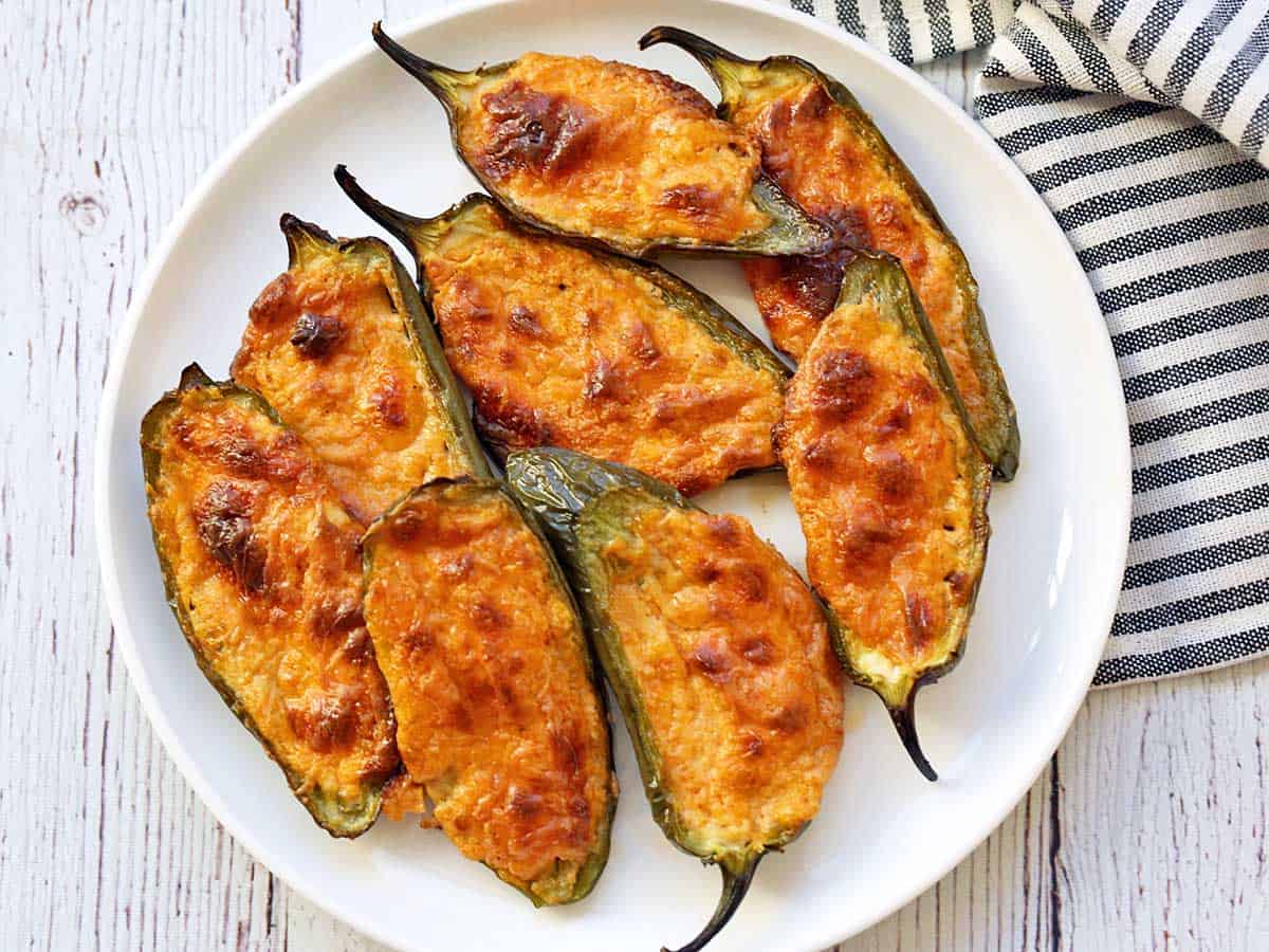 Stuffed jalapenos without bacon.