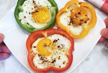 The peppers are served.