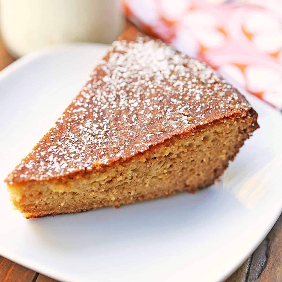 Almond flour cake with real honey.