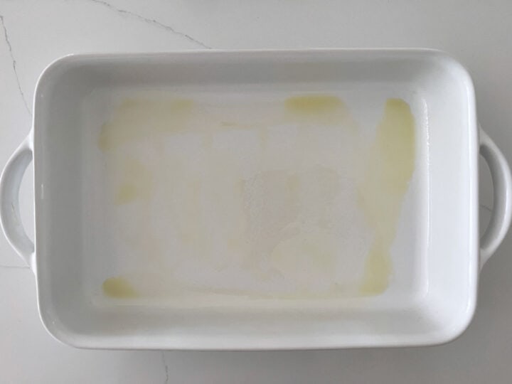 A greased 9x13-inch pan.