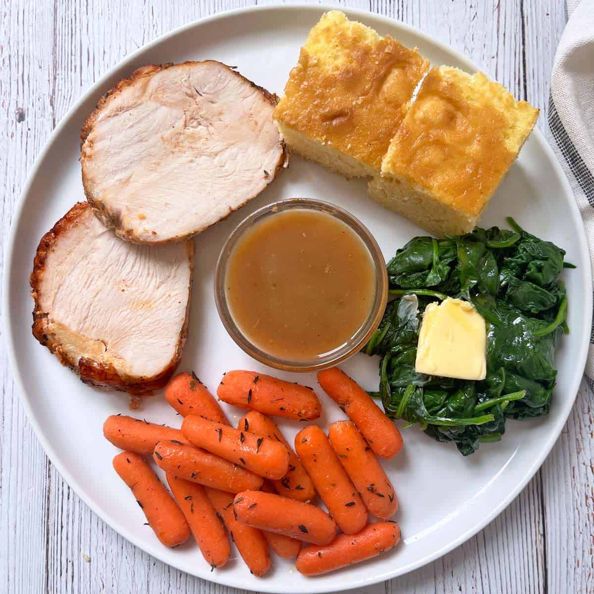 Glazed carrots are served for Thanksgiving.